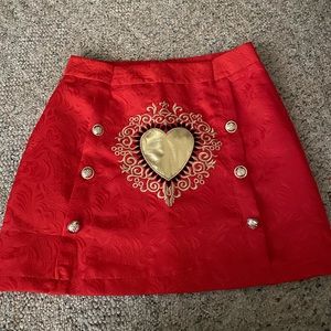 Red skirt